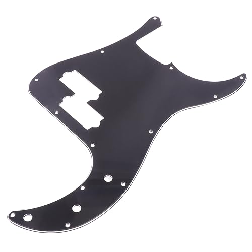 Levemolo P-bass Style Pickguard 13 Holes Scratch Plate for Bass Compatible Protective Film Easy Installation