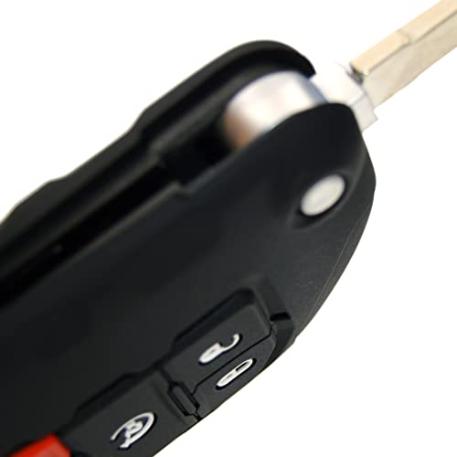 Image of Silicone Remote Key Fob Case Covers Protectors for Jeep Wrangler Rubicon 392 JL JLU Wagoneer Gladiator JT Flip Fold Remote