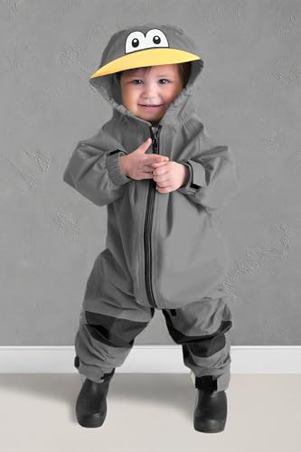 Image of Cuddle Club Kids Toddler Snow & Rain Suit - Muddy Buddy Waterproof Coverall One Piece Weather Resistant Baby Jacket