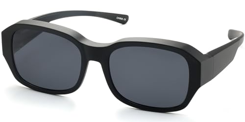 CAXMAN Fit Over Glasses Sunglasses for Women and Men Polarized & 100% UV Protection