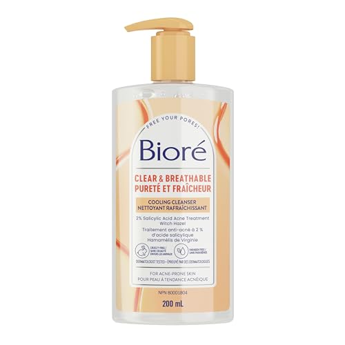 Bioré Nettoyant pore clair respirable hamamélis 200 mL acné