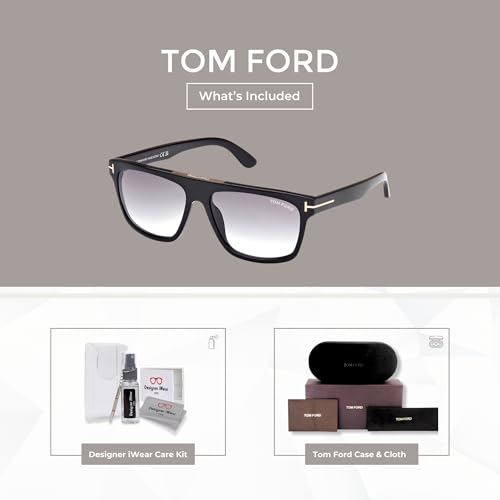 Tom Ford FT0628 Cecilio-02 Square Sunglasses for Men +BUNDLE with ACCESSORY EYEWEAR KIT2