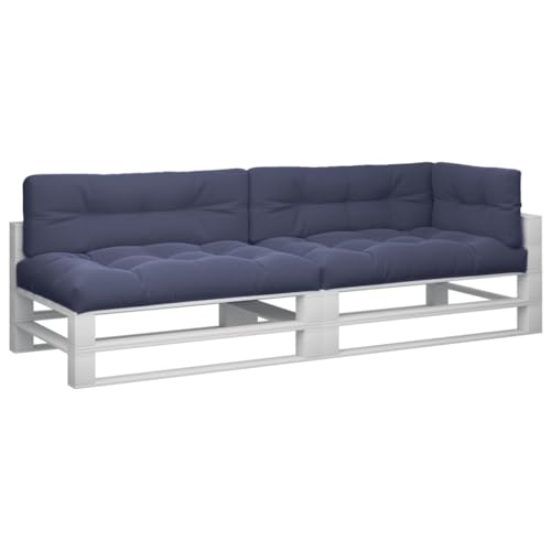 Cojines para palé acolchados en tela azul marino para renovar tu sofá de terraza 4