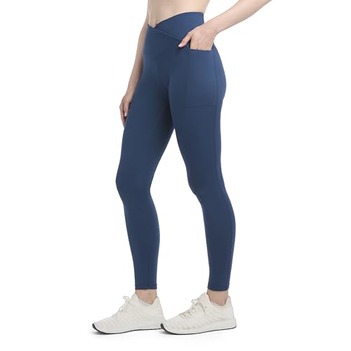 Danskin Women's Studio Cross Waist Full Length Leggings2