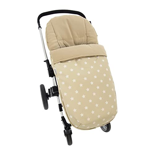 Saco Silla de Paseo Universal Rosy Fuentes- Saco Carrito Bebé - Funda de silla de paseo - Equipado para ser Ajustado perfectamente -Camel