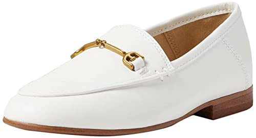 Sam Edelman Girls Loraine Mini Loafer, Bright White, 4 Big Kid