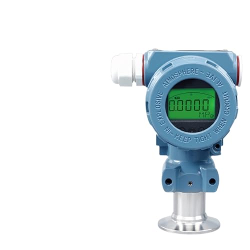 Transmisor de presión de triple abrazadera con pantalla 2088, 4-20 mA, 0-5 V, 0-10 V, RS485, sensor de presión de diafragma 316L(4-20MA-50.5,0-300KPA)