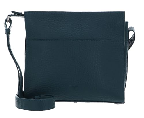 Sac à épaule bandoulière Hirsch Candice Crossover Bag en cuir véritable Petrol