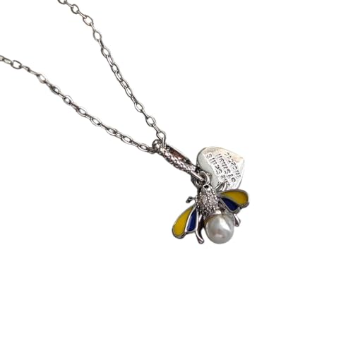 Collier cœur d'abeille avec chaîne épaisse aux finitions de haute qualité