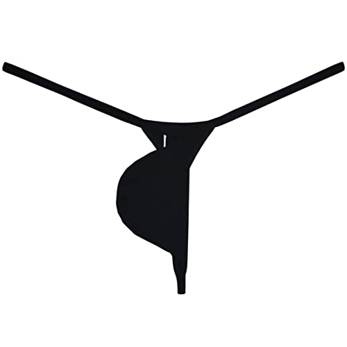 Men's Modal Mini Bikini T-Back Drop-shaped String Thong Underwear Jockstrap Tangas Soft Minimal Coverage Bottoms4