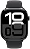 Apple Watch Series 10 [GPS 46mm case] Smartwatch with Jet Black Aluminum Case with Black Sport Band - M/L. Fitness Tracker, ECG App, Always-On Retina Display, Water Resistant 6