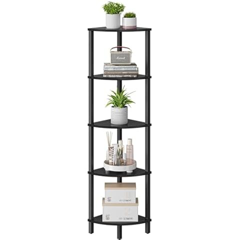 VIMBER 5-Tier Industrial Corner Shelf Cover