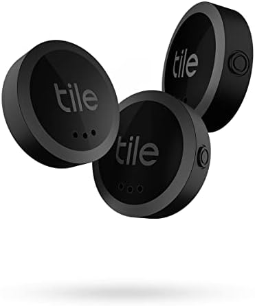 Tile Sticker 3-Pack. Small Bluetooth Tracker, Remote Finder and Item Locator, Pets and More; Up to 250 ft. Range. Water-Resistant. Phone Finder. iOS and Android Compatible.