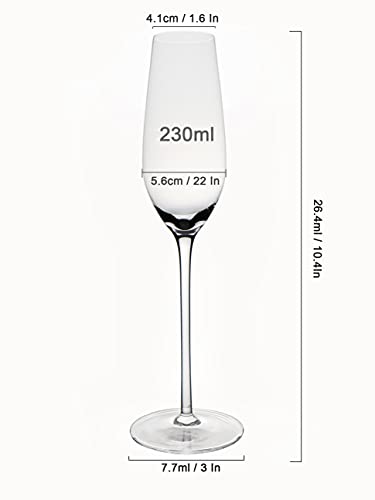 Rolato Champagne Glasses, Handmade,Champagne Flute Set Of 2,Modern, Elegant Gift For Women,Men,Christmas,Wedding #TOP1