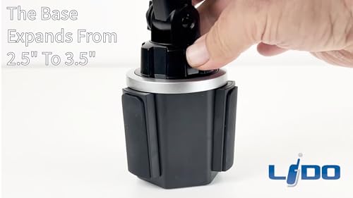 Image of Lido Radio Scanner Mount, Universal Cup Holder Mount Compatible with Police Scanner BC75XLT BC125AT SR30C BCD325P2