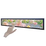 VSDISPLAY 24 Inch Touch Screen 1920x360 IPS Monitor Android 11 Stretched Bar LCD Auto Copy Autoplay as Extra Advertising Display,Supports USB/SD Input