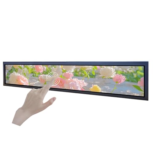 Image of VSDISPLAY 24'' Touchscreen 1920x360 Monitor Android 11 Stretched Bar LCD | Supports USB Auto Copy Autoplay,as Extra Advertising Display for Supermarket,Exhibition,Office,Elevator