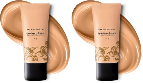 Image of FACESCANADA Tinted Moisturizer - Peaches N Cream - Beige 02, 35g | Hydrating, Lightweight, Non-Oily with Natural Glowy Finish | Sheer Buildable Coverage for Daily Use | BB Cream For All Skin Types
