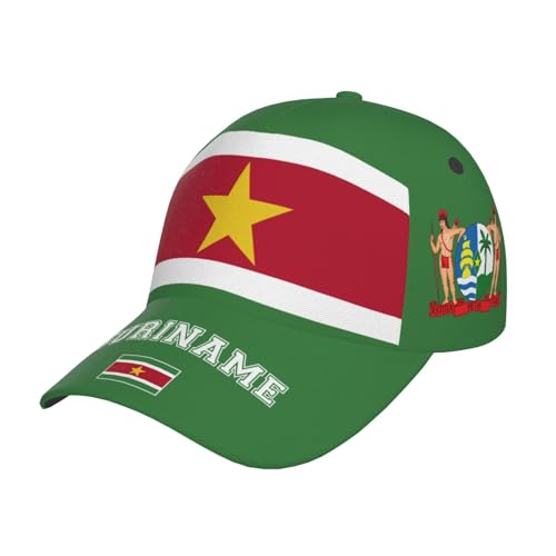 Casquette de baseball avec drapeaux nationaux pour homme et femme, casquette de protection solaire réglable à la mode, casquette de camionneur, casquettes patriotiques, Drapeau Suriname 8, Taille