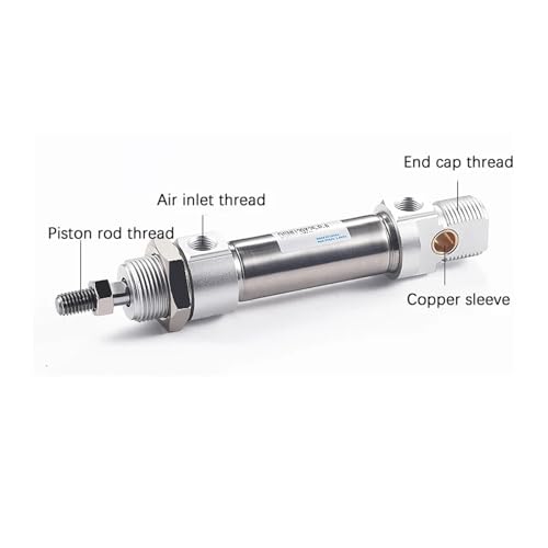 Cylindre pneumatique DSNU inox pour mouvements fluides