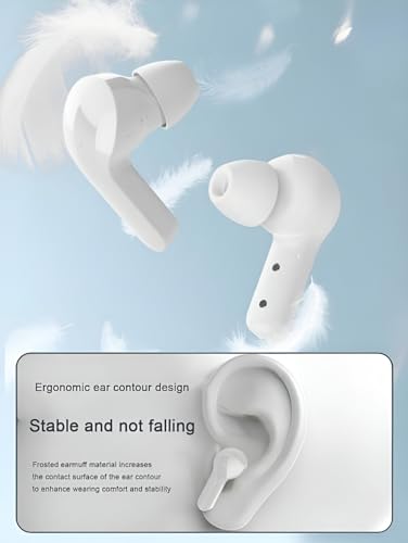 Image of TM12 Gaming TWS Earbuds - Ultra Low Latency 40ms, Bluetooth v5.3+ENC for Clear Calling, 40Hrs Playtime, Bass Boosted, Premium Wireless Headphone, Touch Control, IPX4 & Voice Assistance. White