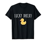 Lucky Ducky T-Shirt Funny Quote Gift Kid Love Women Cute