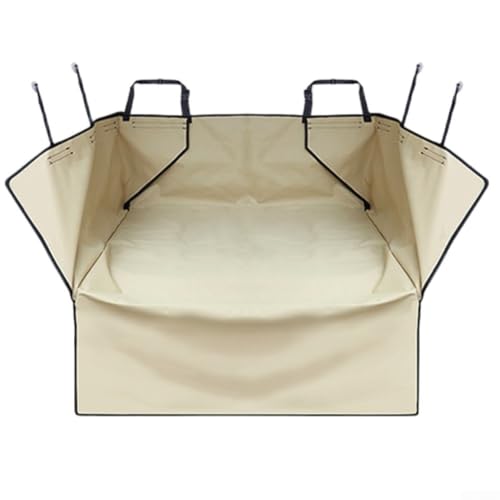 Tapis de coffre chien imperméable blanc L anti-glisse pour protéger les vitres de voiture