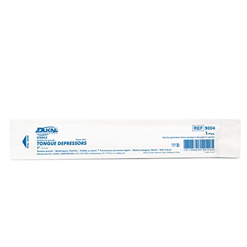 dukal sterile senior wooden tongue depressor 634 x 175mm 100 count 1 pack