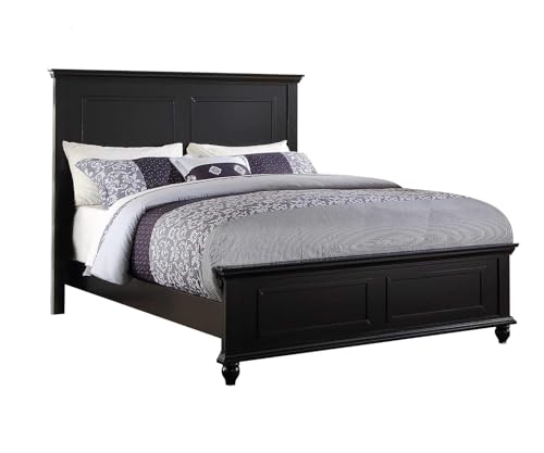 Black-Plywood-Queen-Bed-Frame-Modern-Country-Style-Bedroom-Furniture Black Plywood Queen Bed Frame Modern Country Style Bedroom Furniture
