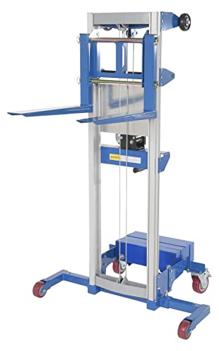 Elevador manual de mano con contrapeso Vestil 400 lb plata miniatura 2