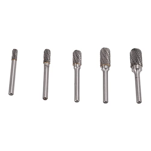 Juego de Fresas Rotativas de Carburo 5 Piezas 6mm vástago miniatura 3