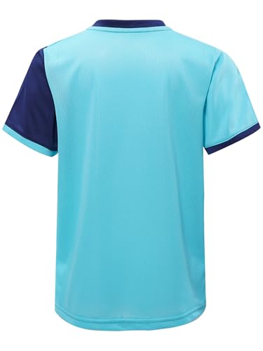 Kids Boys Soccer Jersey Sports Shirt Short Sleeve T-Shirt Quick Dry Breathable Athletic Tops for Sport Training2