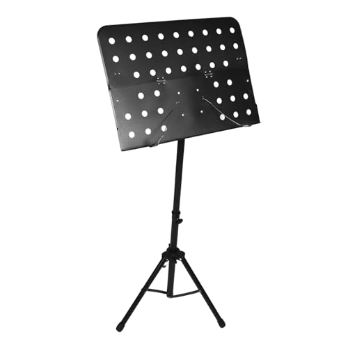 Pupitre pliable portable résistant au vent avec support réglable pour partitions