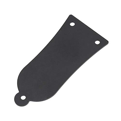 Bnineteenteam Truss Rod Cover,3 Holes Metal Truss Rod Cover with Screws for Guitar Bass (Black,Silver,Gold)(black) - Image 2