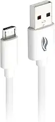 C3Tech Cabo USB para Micro USB Branco CB-M10WH 1Metro Compativel com Android Suporte a Carregamento e Transferência de Dados