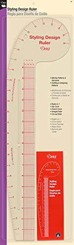 Dritz Styling Design Ruler Rulers & Accessories, Clear