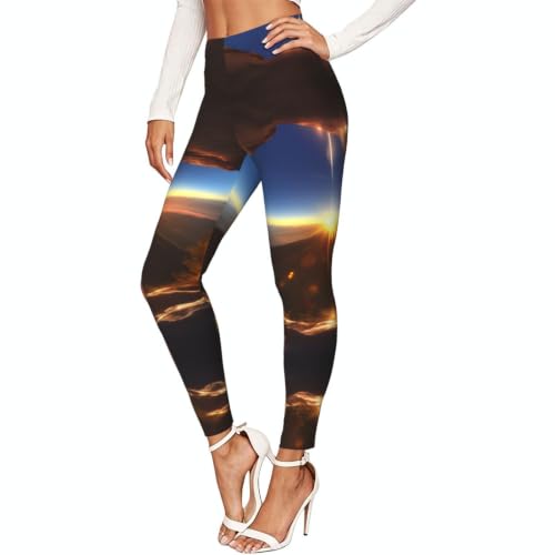 Leggings de compresión suaves Shining Overlook para entrenamiento de mujer en color negro