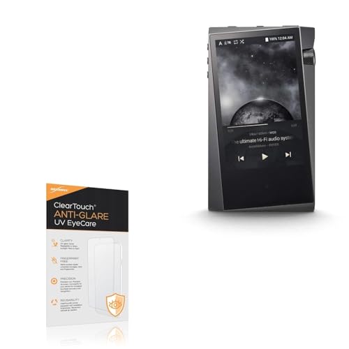 BoxWave Screen Protector Compatible With Astell & Kern SR15 - ClearTouch Anti-Glare Anti-UV EyeCare (2-Pack), Filters out Harmful Blue Light Reduce Fatigue