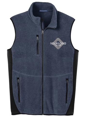 INK STITCH Unisex F228 Custom Embroidery Personalized Logo Texts R-Tek Pro Fleece Full Zip Vests2