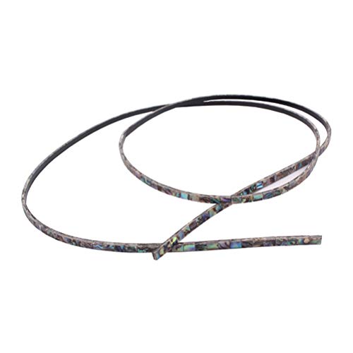 Milisten Gf105 Guitar Binding Strip 800mm Long Abalone Shell Purfling Trim for Ukulele Mandolin Repair