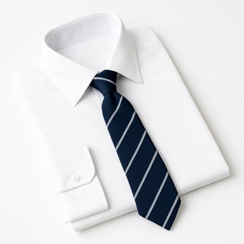 Image of Micro Fiber Stripped Neck Ties For Mens Boys Tie Length & Width - 58 Inch & 3 Inch
