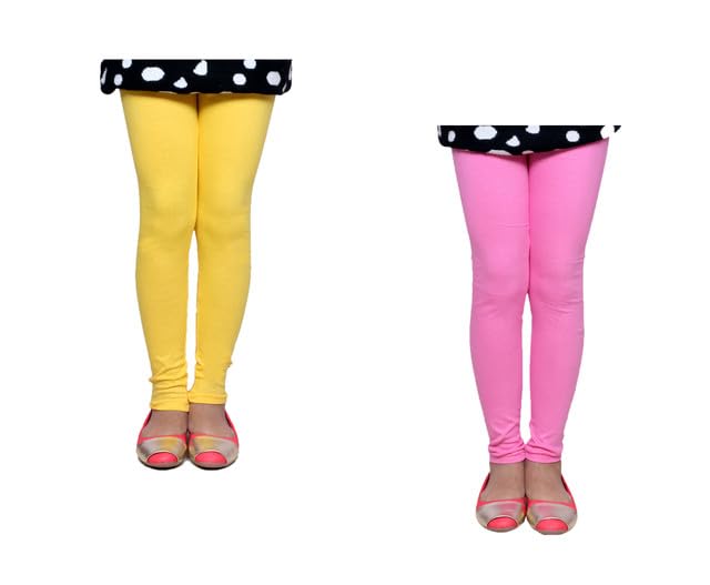 Image of KAYU Girl's Full Length Cotton Leggings Pants Pack of 2