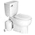 SANIFLO Sanibest Pro + Toilet Bowl Elongated + Toilet Tank Bundle - Residential - White