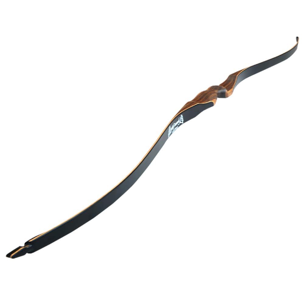 52" Traditioneller Langbogen 10-30lbs Handgemachter Holzbogen Sportspiel Recurve Bogen Bogenschießen Sportbogen mit Holz Riser Rechte Hand