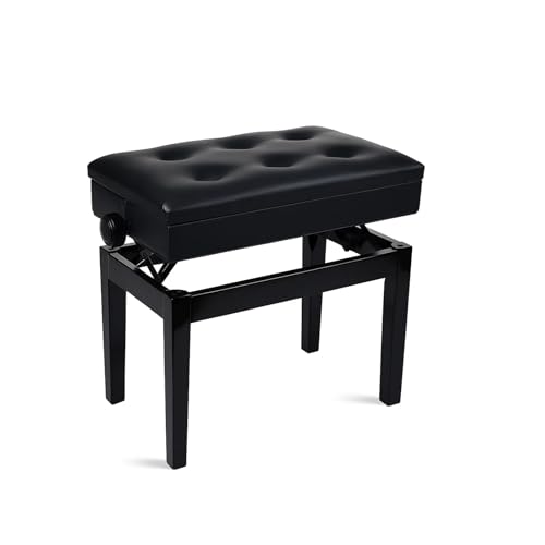 GREENSAPPIRE Klavierbank Klavierhocker Höhenverstellbar Mit PU...