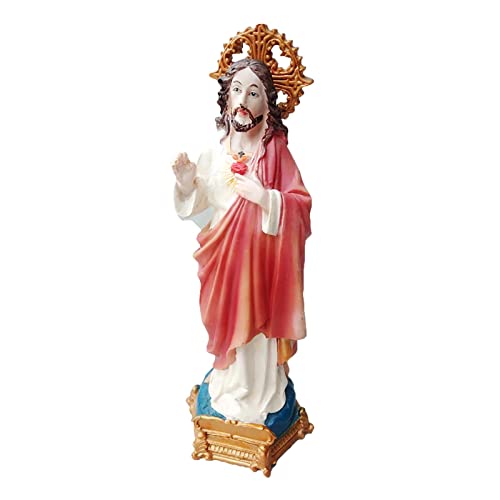 jojomis Hand Painted Nativity Figurine Religious Spiritual Tabletop Decorative,C,Small