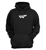 Fuck You Trash Art Font Quote_KK020189 Hoodie Kapuzenpullover Kapuzen Weihnachten Christmas Geschenk Unisex for Men Women Cotton - Small - Black