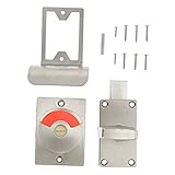 HOMSFOU Türschloss Für Öffentliche Toiletten Mit Rot-grüner Anzeige Drehbarem Griff Geeignet Für Büros Schulen Medizinische Einrichtungen Und Öffentliche Gebäude Edelstahl Für Rostschutz