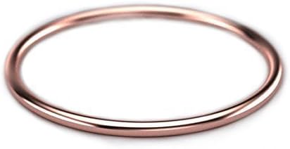1mm Thin Gold Band - 14k Rose Gold