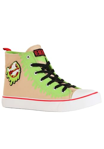 Ghostbusters Slime Time High-Top Shoes for Adults | Officially Licensed Ghostbusters Sneakers with Logo & Customizable Name Tags